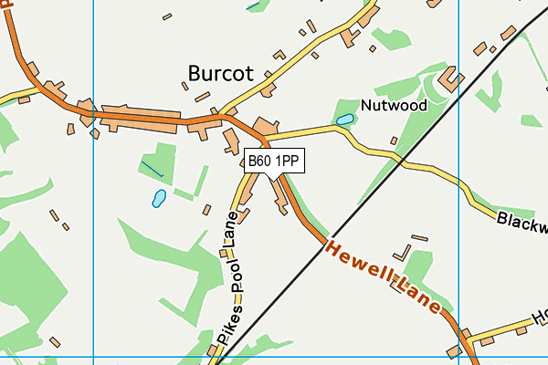 B60 1PP map - OS VectorMap District (Ordnance Survey)