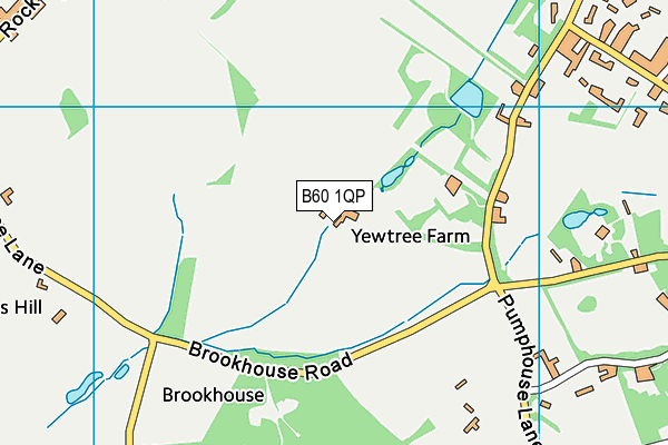 B60 1QP map - OS VectorMap District (Ordnance Survey)