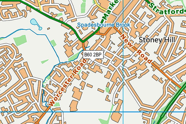 B60 2BP map - OS VectorMap District (Ordnance Survey)