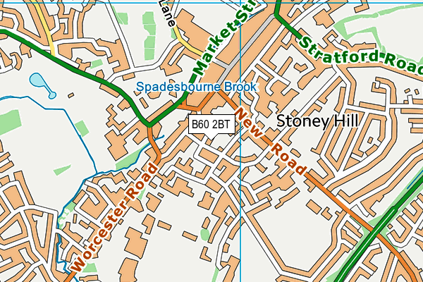 B60 2BT map - OS VectorMap District (Ordnance Survey)