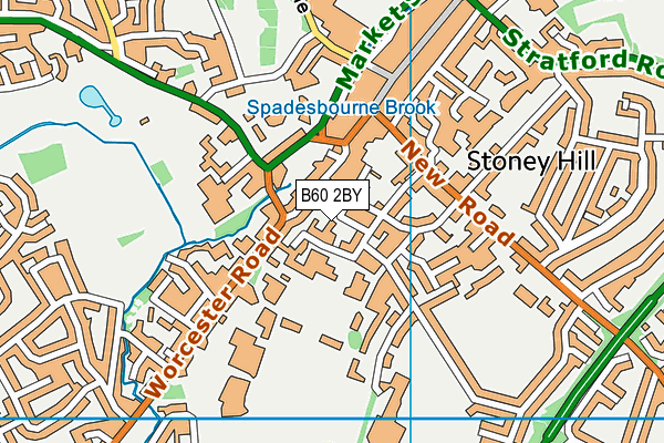 B60 2BY map - OS VectorMap District (Ordnance Survey)