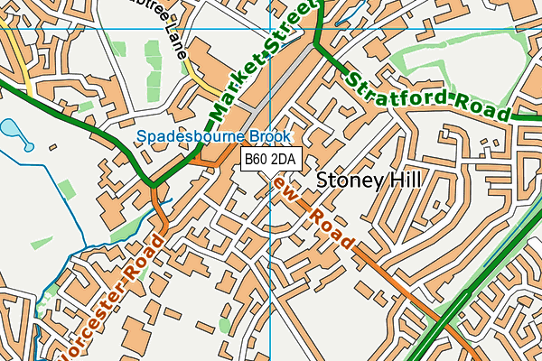 B60 2DA map - OS VectorMap District (Ordnance Survey)