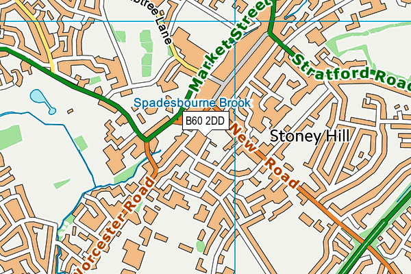 B60 2DD map - OS VectorMap District (Ordnance Survey)