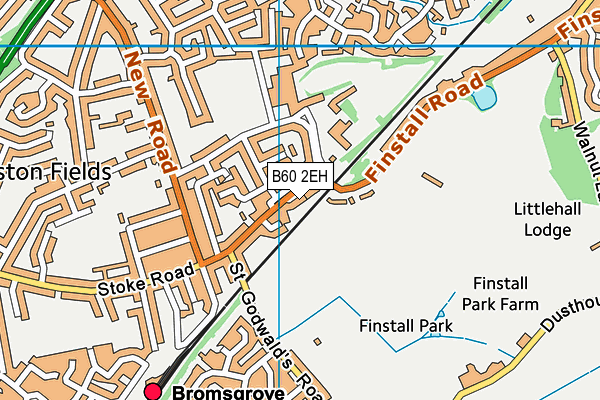 B60 2EH map - OS VectorMap District (Ordnance Survey)