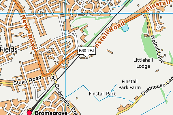B60 2EJ map - OS VectorMap District (Ordnance Survey)