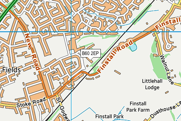 Rigby Hall Day Special School map (B60 2EP) - OS VectorMap District (Ordnance Survey)