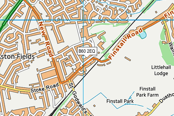 B60 2EQ map - OS VectorMap District (Ordnance Survey)