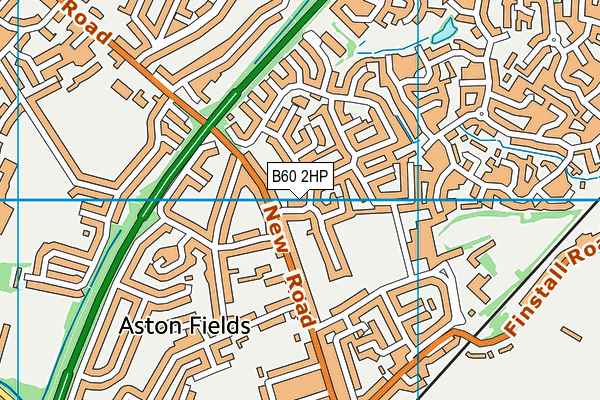 B60 2HP map - OS VectorMap District (Ordnance Survey)