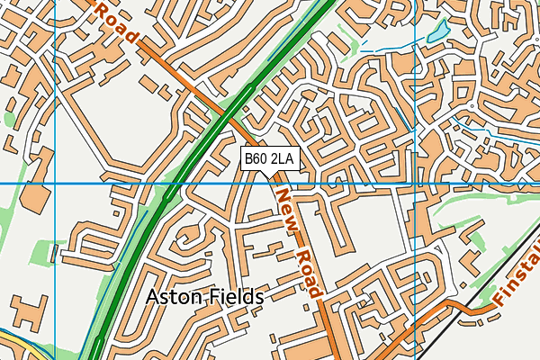 B60 2LA map - OS VectorMap District (Ordnance Survey)