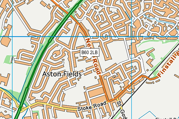 B60 2LB map - OS VectorMap District (Ordnance Survey)