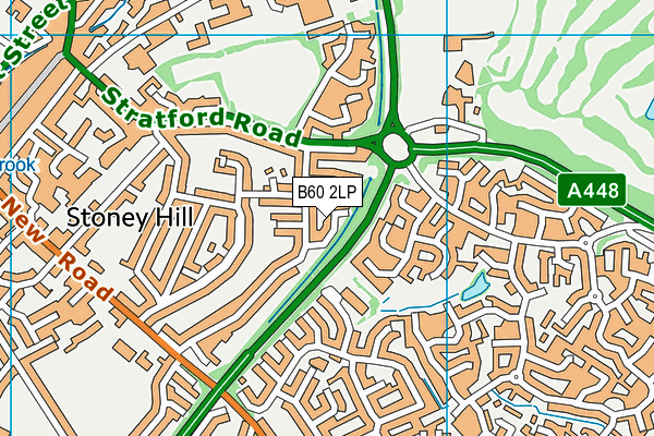 B60 2LP map - OS VectorMap District (Ordnance Survey)