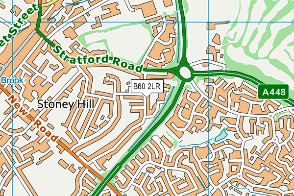 B60 2LR map - OS VectorMap District (Ordnance Survey)