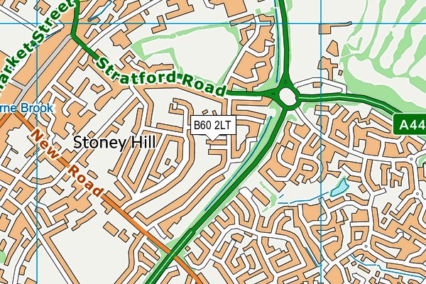 B60 2LT map - OS VectorMap District (Ordnance Survey)