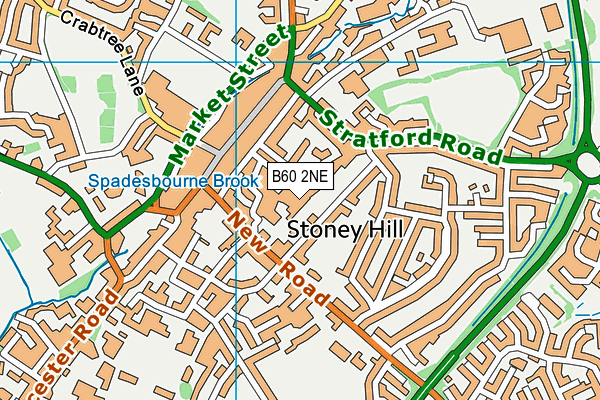 B60 2NE map - OS VectorMap District (Ordnance Survey)