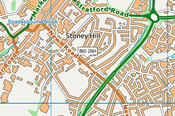 B60 2NH map - OS VectorMap District (Ordnance Survey)