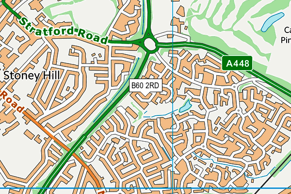 B60 2RD map - OS VectorMap District (Ordnance Survey)
