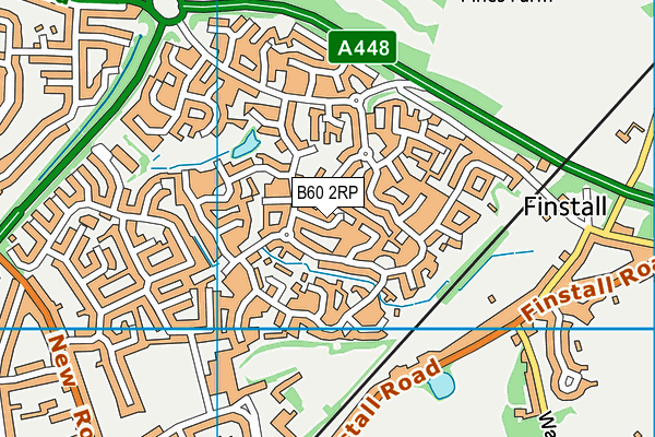 B60 2RP map - OS VectorMap District (Ordnance Survey)