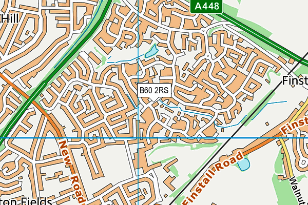 B60 2RS map - OS VectorMap District (Ordnance Survey)