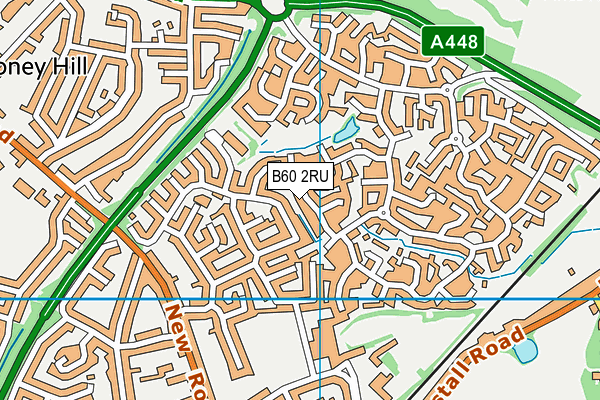 B60 2RU map - OS VectorMap District (Ordnance Survey)