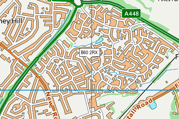 B60 2RX map - OS VectorMap District (Ordnance Survey)