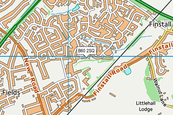 B60 2SQ map - OS VectorMap District (Ordnance Survey)