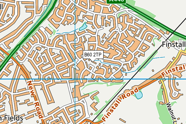 B60 2TP map - OS VectorMap District (Ordnance Survey)