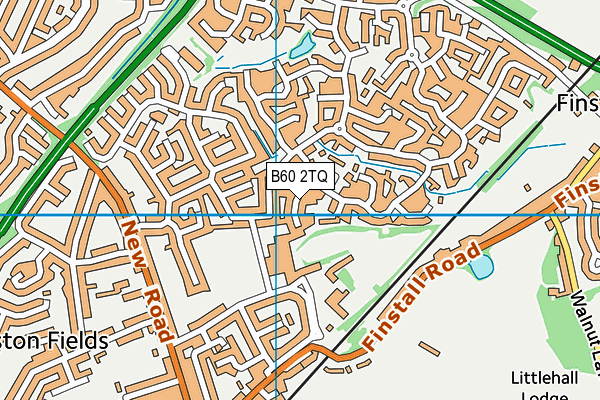 B60 2TQ map - OS VectorMap District (Ordnance Survey)