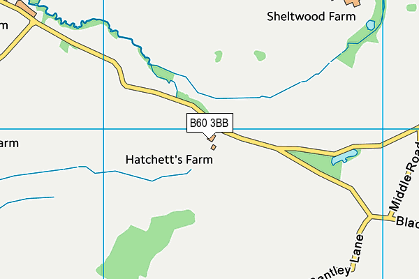 B60 3BB map - OS VectorMap District (Ordnance Survey)