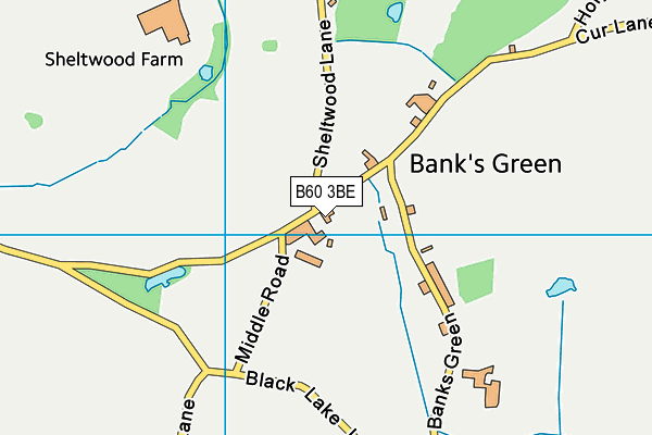 B60 3BE map - OS VectorMap District (Ordnance Survey)