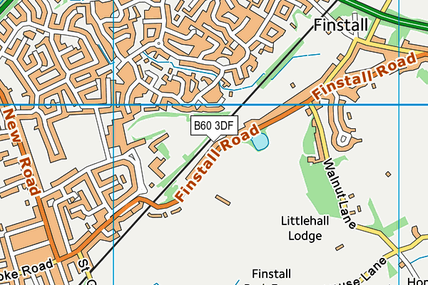 B60 3DF map - OS VectorMap District (Ordnance Survey)