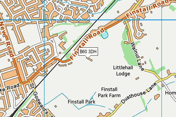 Bromsgrove Rfc map (B60 3DH) - OS VectorMap District (Ordnance Survey)