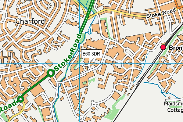 Garringtons (Closed) map (B60 3DR) - OS VectorMap District (Ordnance Survey)