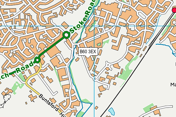 B60 3EX map - OS VectorMap District (Ordnance Survey)