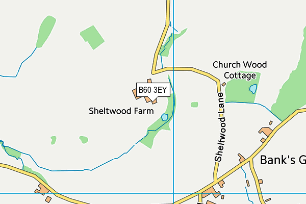 B60 3EY map - OS VectorMap District (Ordnance Survey)