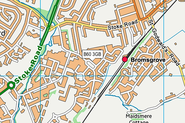 B60 3GB map - OS VectorMap District (Ordnance Survey)