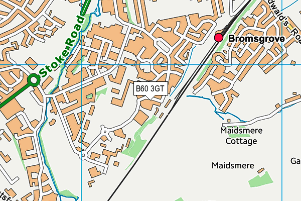 B60 3GT map - OS VectorMap District (Ordnance Survey)