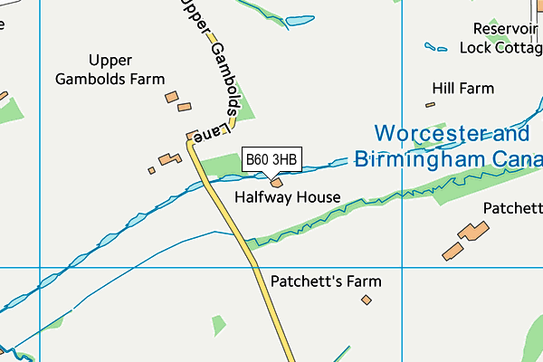 B60 3HB map - OS VectorMap District (Ordnance Survey)