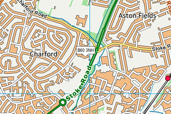 Charford First School map (B60 3NH) - OS VectorMap District (Ordnance Survey)
