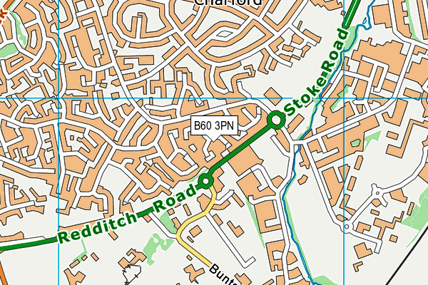 B60 3PN map - OS VectorMap District (Ordnance Survey)