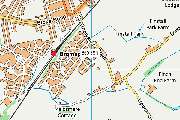 B60 3SN map - OS VectorMap District (Ordnance Survey)