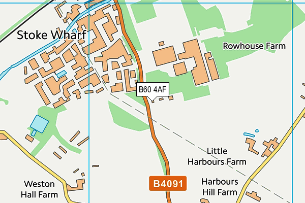 B60 4AF map - OS VectorMap District (Ordnance Survey)