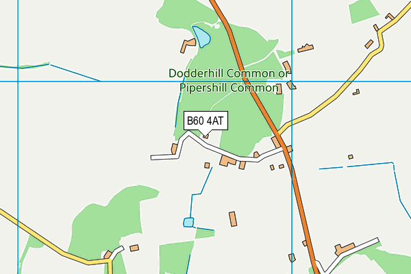 B60 4AT map - OS VectorMap District (Ordnance Survey)
