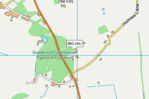 B60 4AU map - OS VectorMap District (Ordnance Survey)
