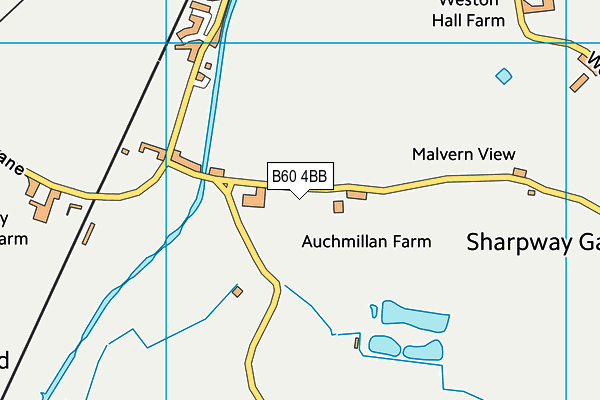 B60 4BB map - OS VectorMap District (Ordnance Survey)