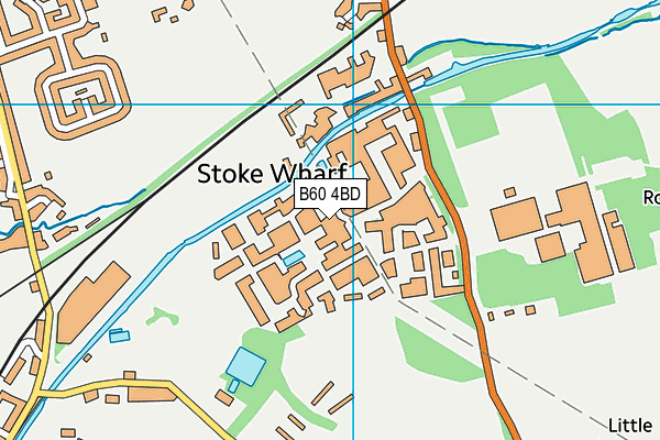 B60 4BD map - OS VectorMap District (Ordnance Survey)