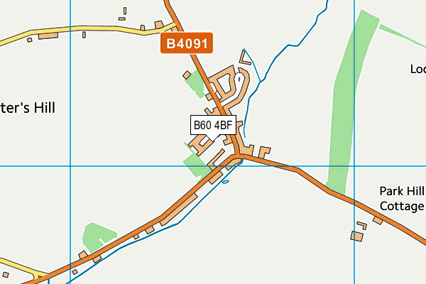 B60 4BF map - OS VectorMap District (Ordnance Survey)