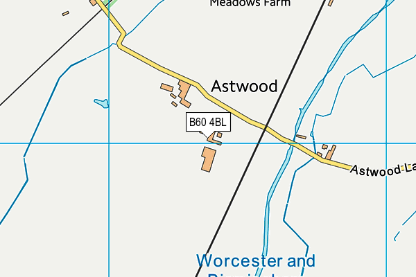 B60 4BL map - OS VectorMap District (Ordnance Survey)