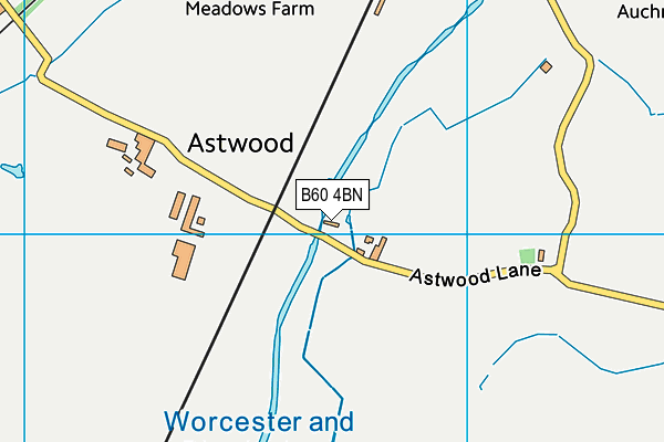 B60 4BN map - OS VectorMap District (Ordnance Survey)