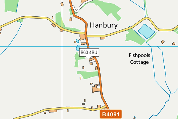 B60 4BU map - OS VectorMap District (Ordnance Survey)