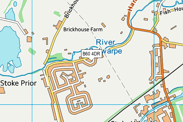 B60 4DR map - OS VectorMap District (Ordnance Survey)